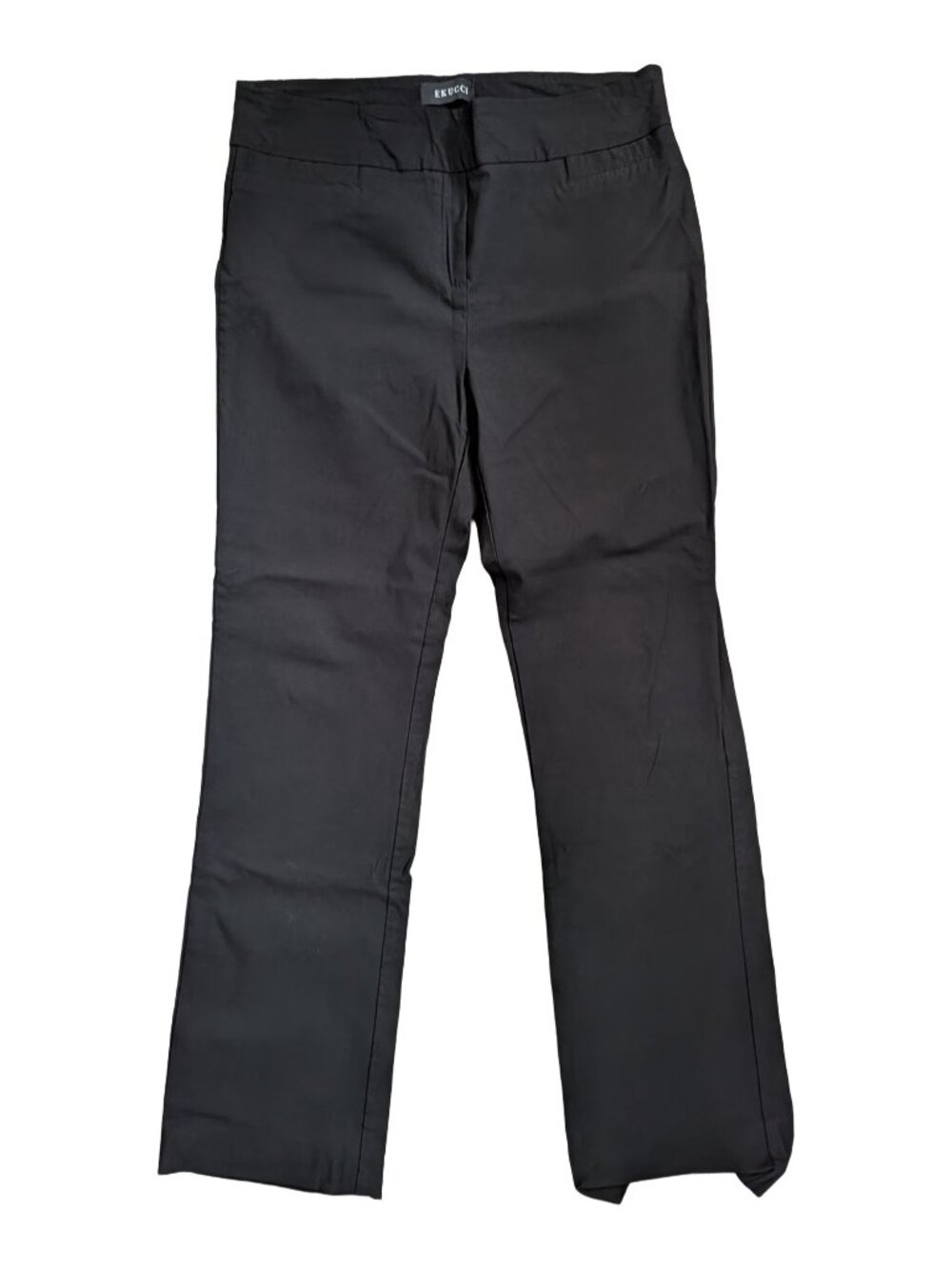 Rekucci RE1826 Black Stretch Pull On Straight Leg Pants Tall 16T